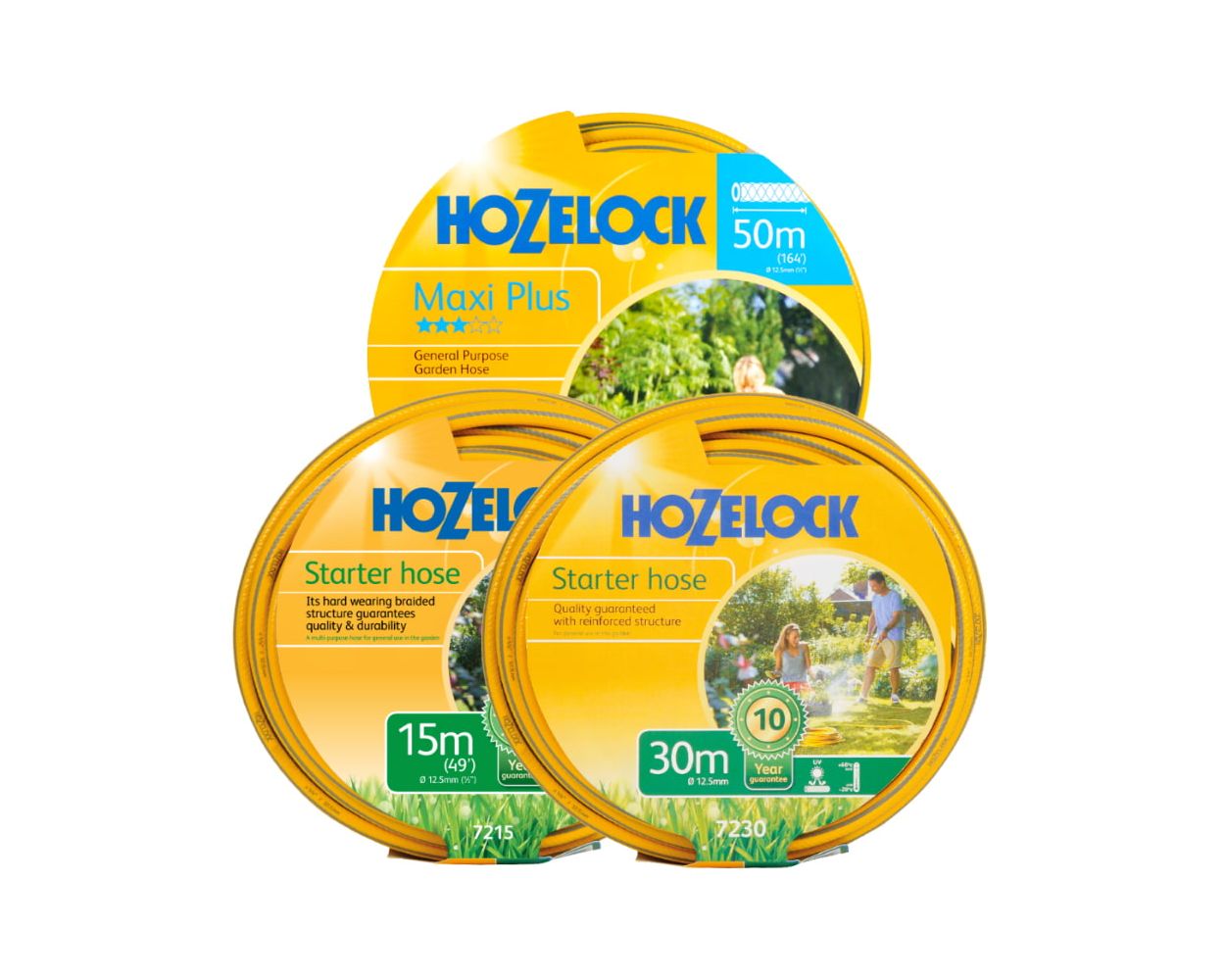 Hozelock Hozelock 7230 30m Maxi Plus Starter Hose Garden Hose Pipe Watering 