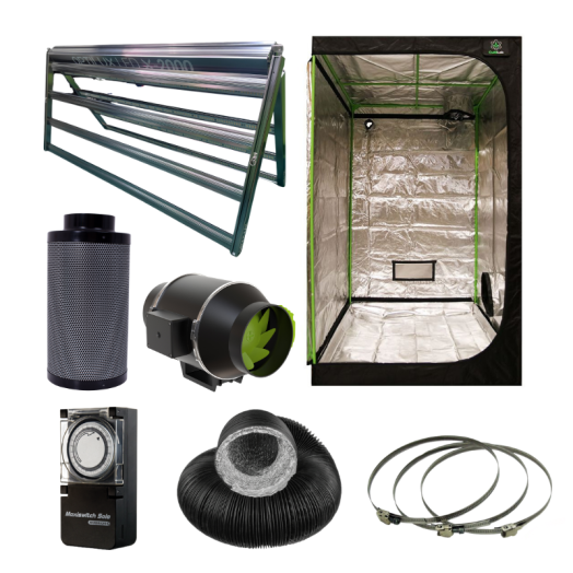 Optilux X-2000 670W LED 1.2 x 1.2 x 2m Grow Tent Kit