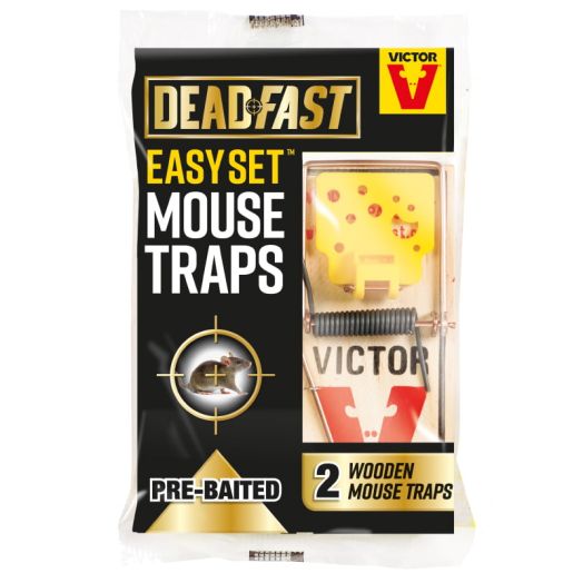 Deadfast Easy Set Mouse Traps - Twin Pack
