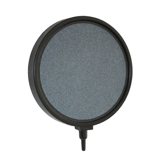 8" Round Grey Airstone with Solid Surround