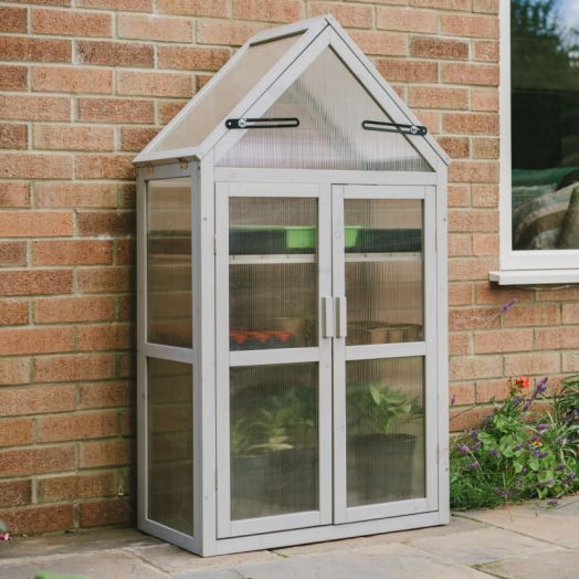 Grow it Wooden Growhouse - Dove Grey