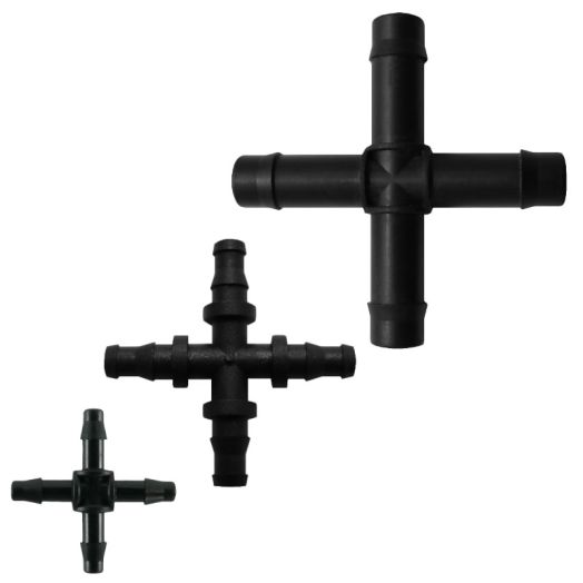 Barbed Cross Connector Irrigation Fittings  