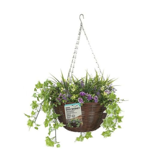 Smart Garden Easy Basket Artificial Topiary Lilac Hanging Basket 12" (30cm)