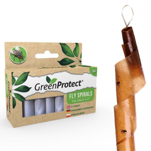 Green Protect Fly Spirals - 4 pack