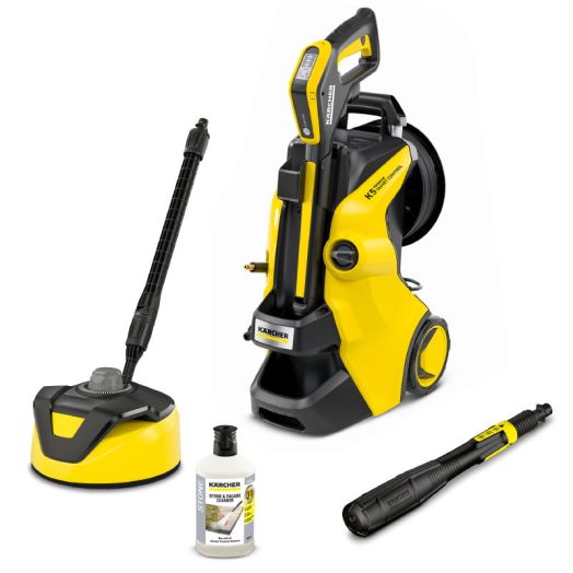Karcher K5 Premium Smart Control Home Pressure Washer with T5 Patio Cleaner - 145 Bar 500L p/h