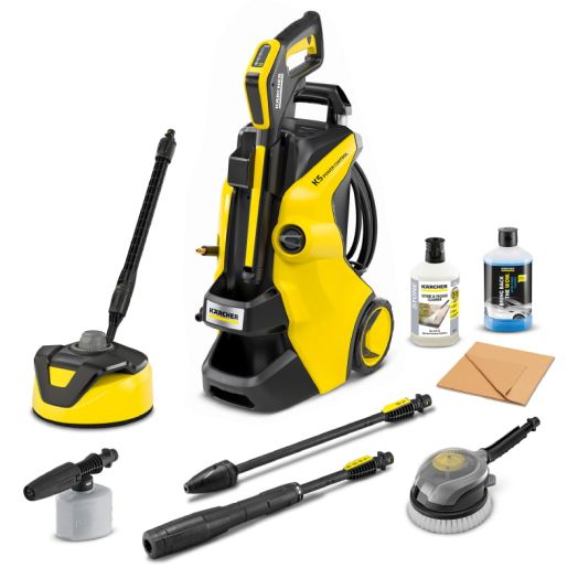 Karcher K5 Power Control Pressure Washer with T5 Patio Cleaner - 145 Bar 500L p/h
