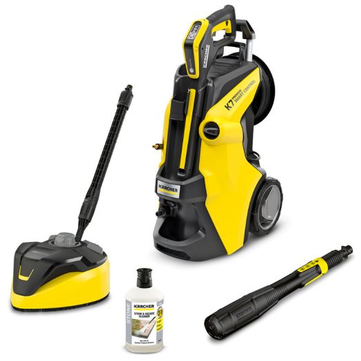 Karcher K7 Premium Smart Control Home Pressure Washer with T7 Patio Cleaner - 180 Bar 550L p/h