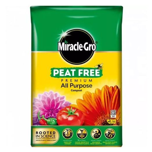 Miracle-Gro Premium Peat Free All Purpose Compost - 40L