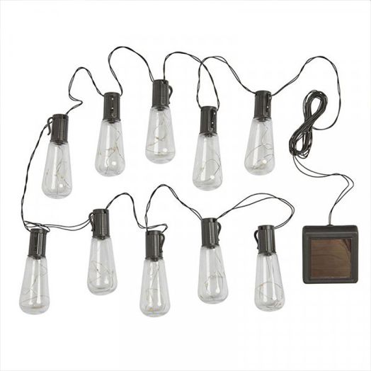 Smart Garden 10 Eureka! Vintage Lightbulb Solar LED String Lights