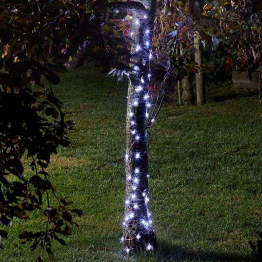 Smart Garden 100 Cool White Firefly Solar LED String Lights