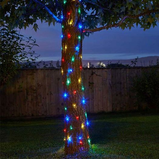 Smart Garden 100 Multicoloured Firefly Solar LED String Lights