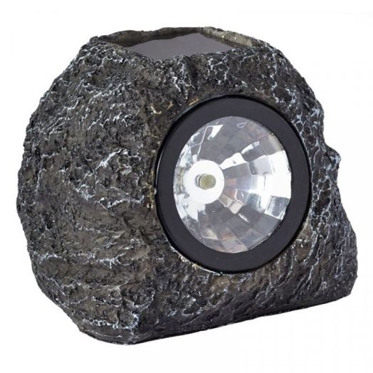 Smart Garden Granite Rock Super Bright Solar LED Spotlight