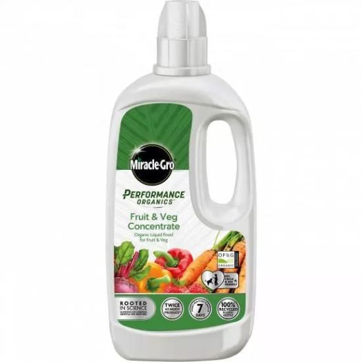 Miracle-Gro Performance Organics Fruit & Veg Liquid Concentrate Plant Food - 1L