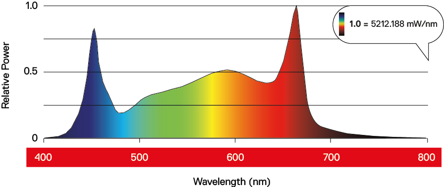 DAYLIGHT 1030W LED PRO Spectral Graph